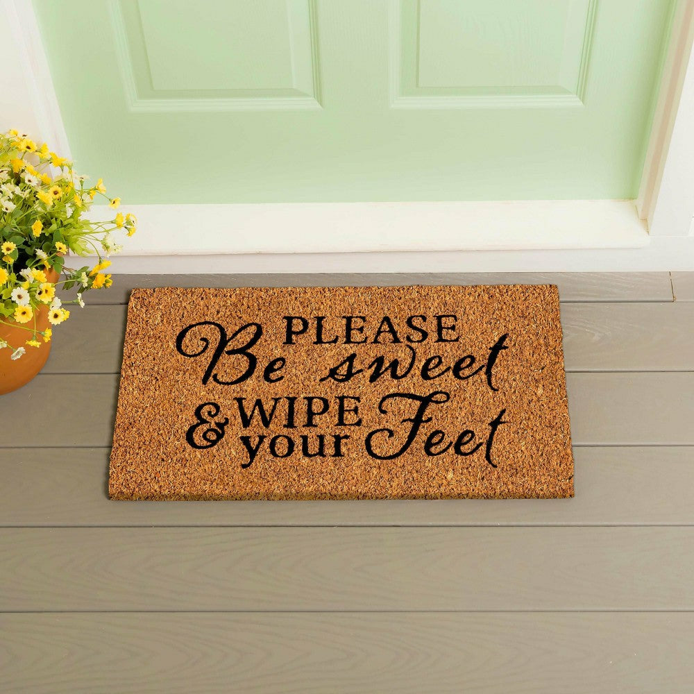 Be Sweet Coir Mat | Plow & Hearth