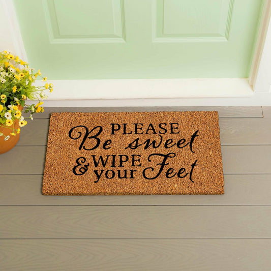 Be Sweet Coir Mat | Plow & Hearth