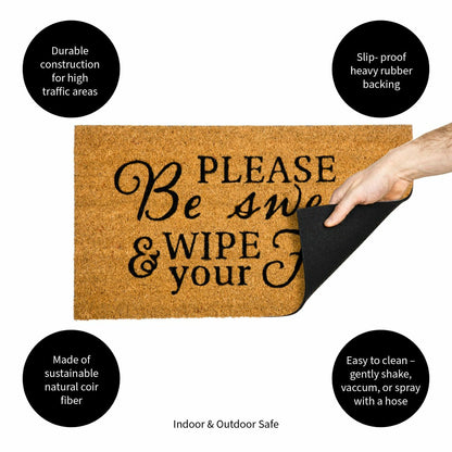 Be Sweet Coir Mat | Plow & Hearth