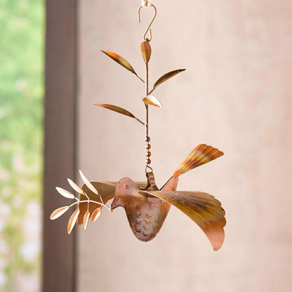 Copper Hanging Dove Ornament | Plow & Hearth