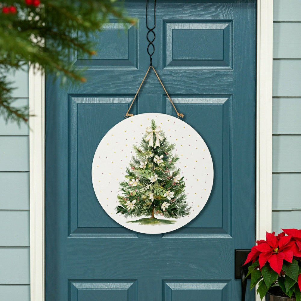 Shades of Emerald Door Décor, 18" | Plow & Hearth