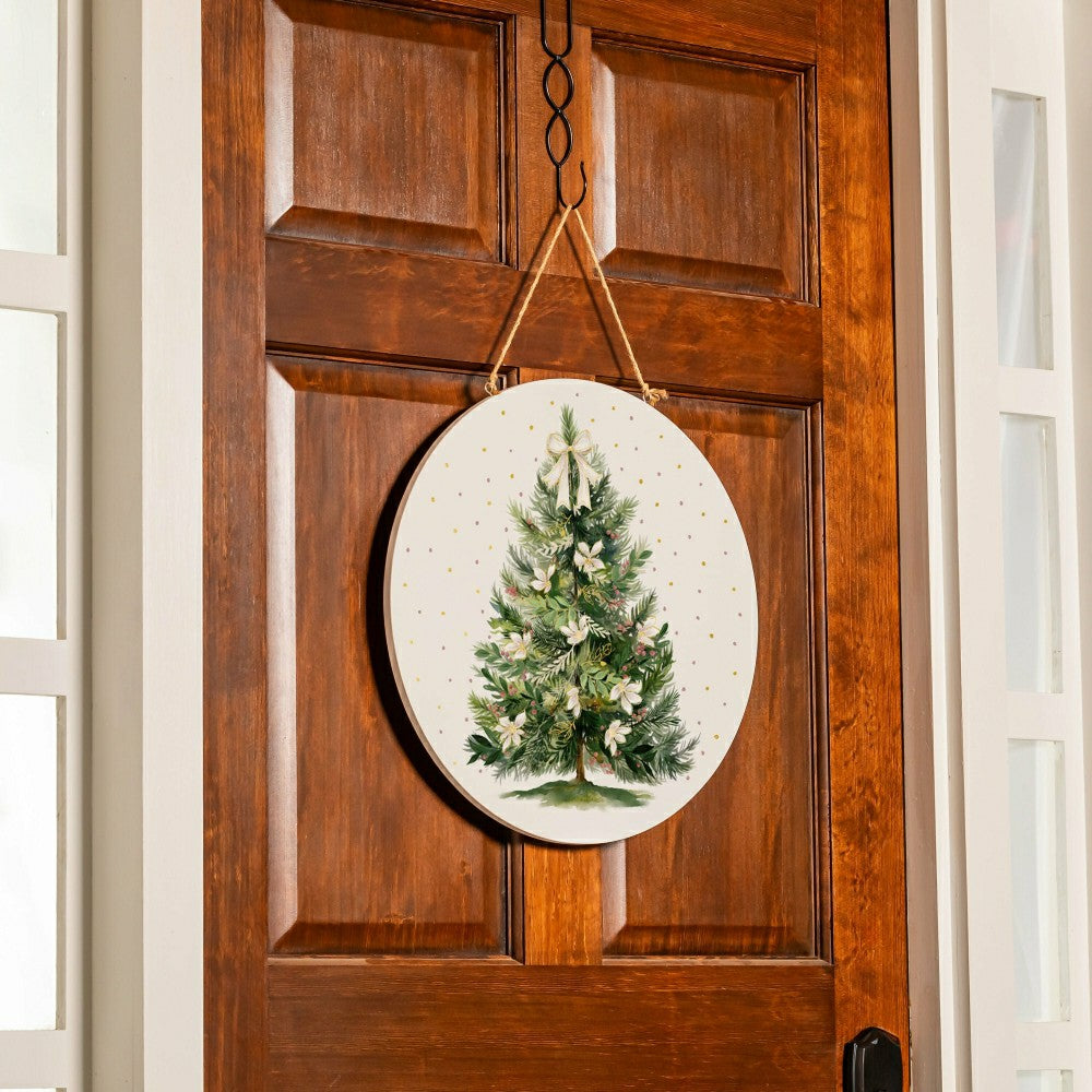 Shades of Emerald Door Décor, 18" | Plow & Hearth