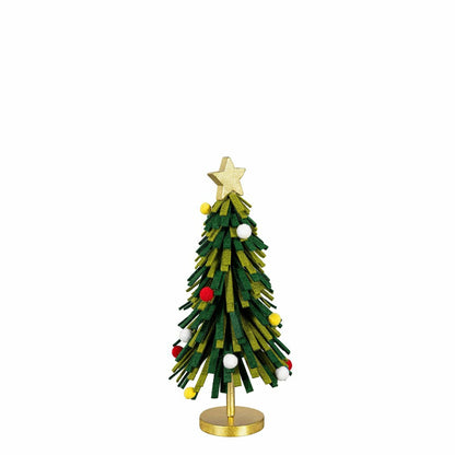 Heartfelt Cheer Table Décor Christmas Tree Fabric and Wood Set | Plow & Hearth