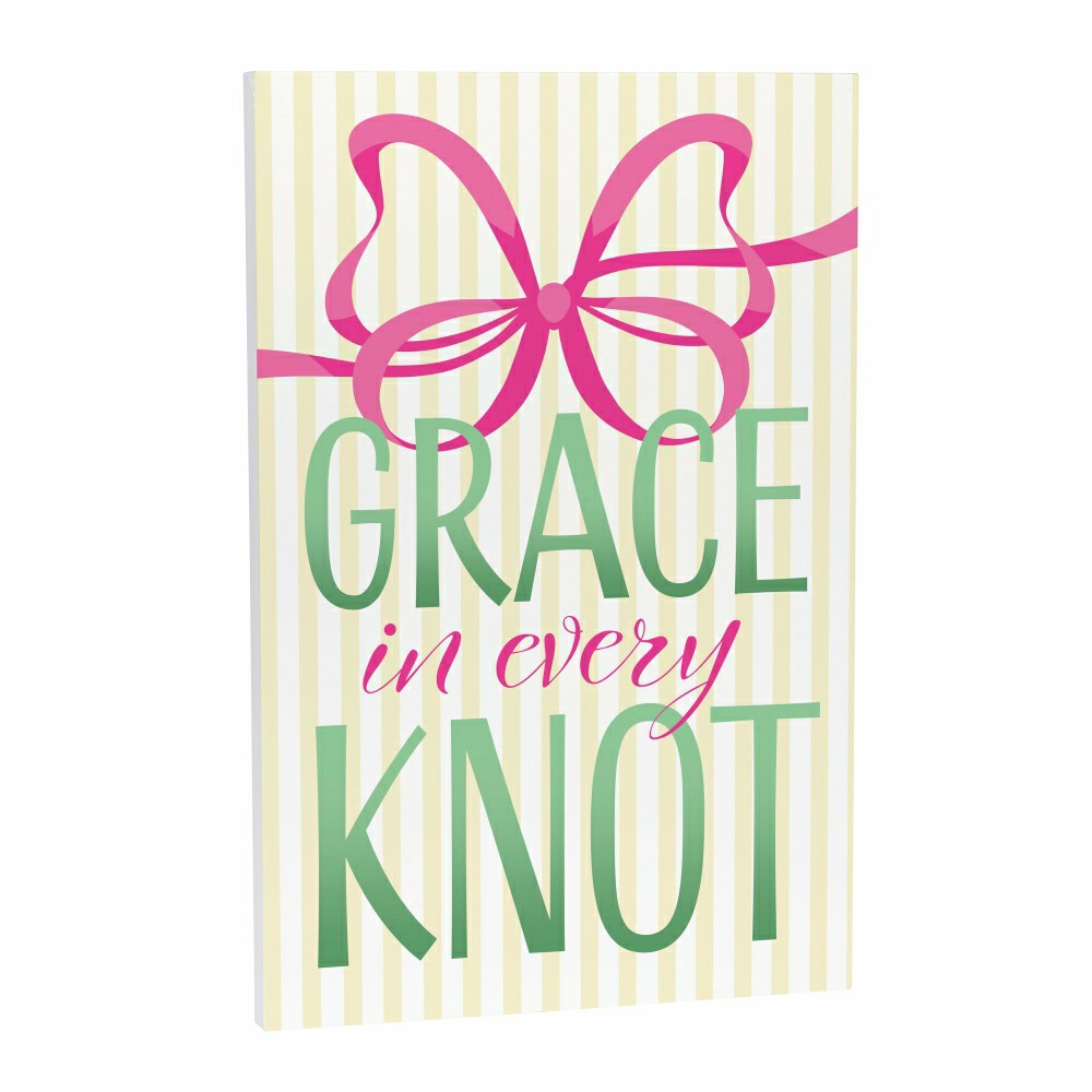 Bunny Blooms Indoor Wall Decor, Grace in Every Knot, 16" L x 24" H | Plow & Hearth
