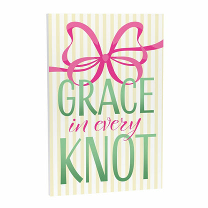 Bunny Blooms Indoor Wall Decor, Grace in Every Knot, 16" L x 24" H | Plow & Hearth
