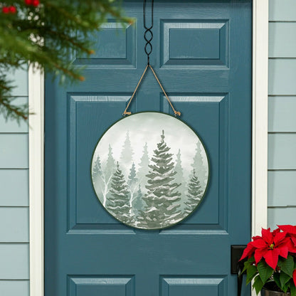 Winter Grove Forest Door Décor, MDF, 18" | Plow & Hearth
