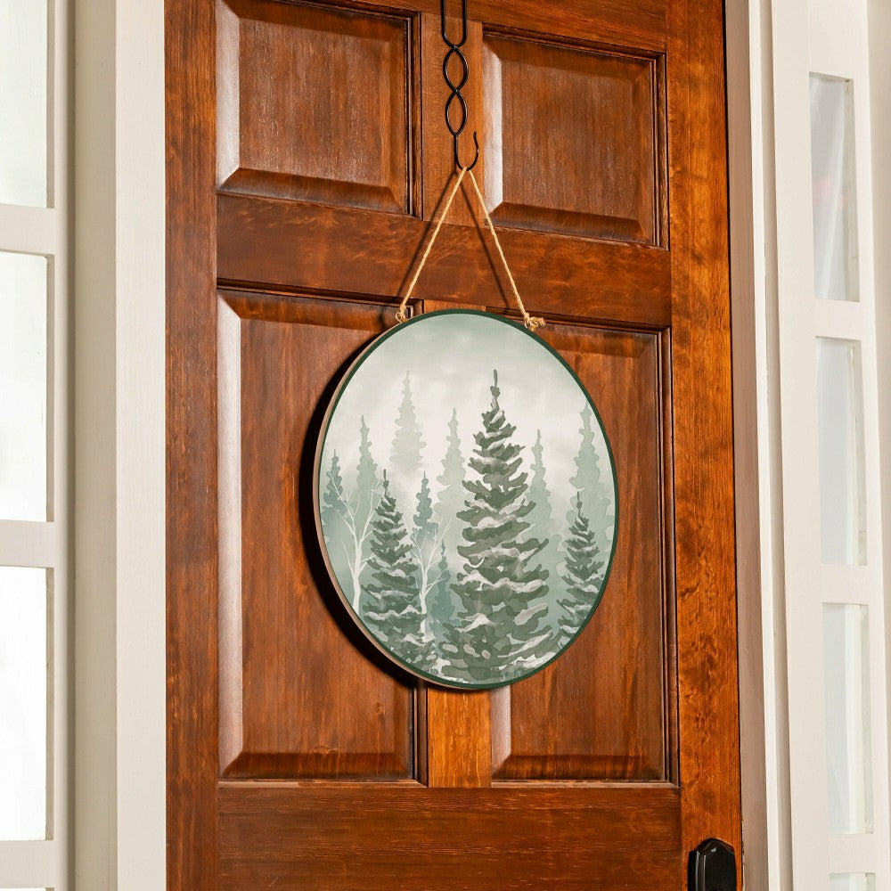 Winter Grove Forest Door Décor, MDF, 18" | Plow & Hearth