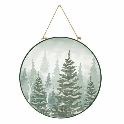Winter Grove Forest Door Décor, MDF, 18" | Plow & Hearth