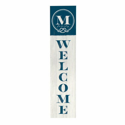 Coastal Porch Leaner Nautical Monogram 46" A | Plow & Hearth