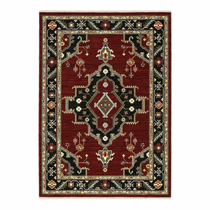 Laurenburg Border Wool Rug, 9'10" x 12'10" | Plow & Hearth