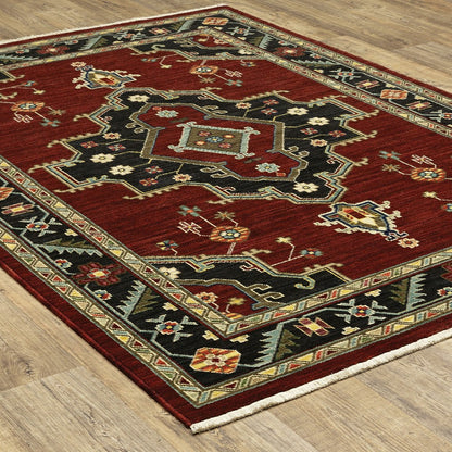 Laurenburg Border Wool Rug, 9'10" x 12'10" | Plow & Hearth