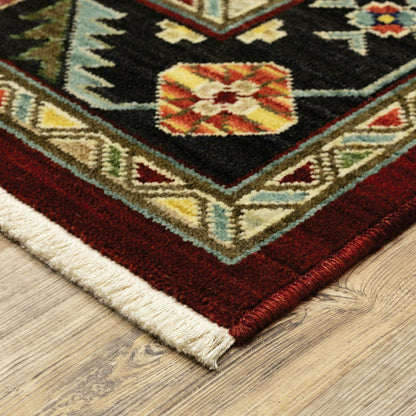 Laurenburg Border Wool Rug, 9'10" x 12'10" | Plow & Hearth