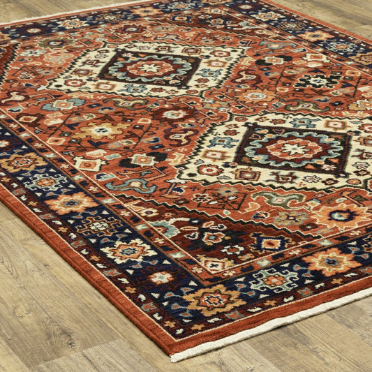 Laurenburg Kaleidoscope Wool Rug, 6'7" x 9'6" | Plow & Hearth