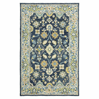Willow Oaks Red Wool Border Rug | Plow & Hearth