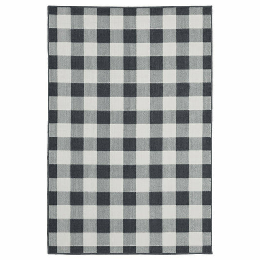 Buffalo Plaid Indoor and Outdoor Polypropylene Rug, 3'7" x 5'6" | Plow & Hearth