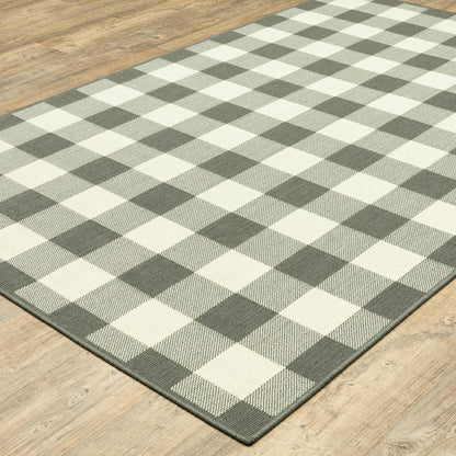 Buffalo Plaid Indoor and Outdoor Polypropylene Rug, 3'7" x 5'6" | Plow & Hearth