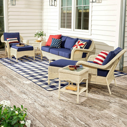 Buffalo Plaid Indoor and Outdoor Polypropylene Rug, 3'7" x 5'6" | Plow & Hearth