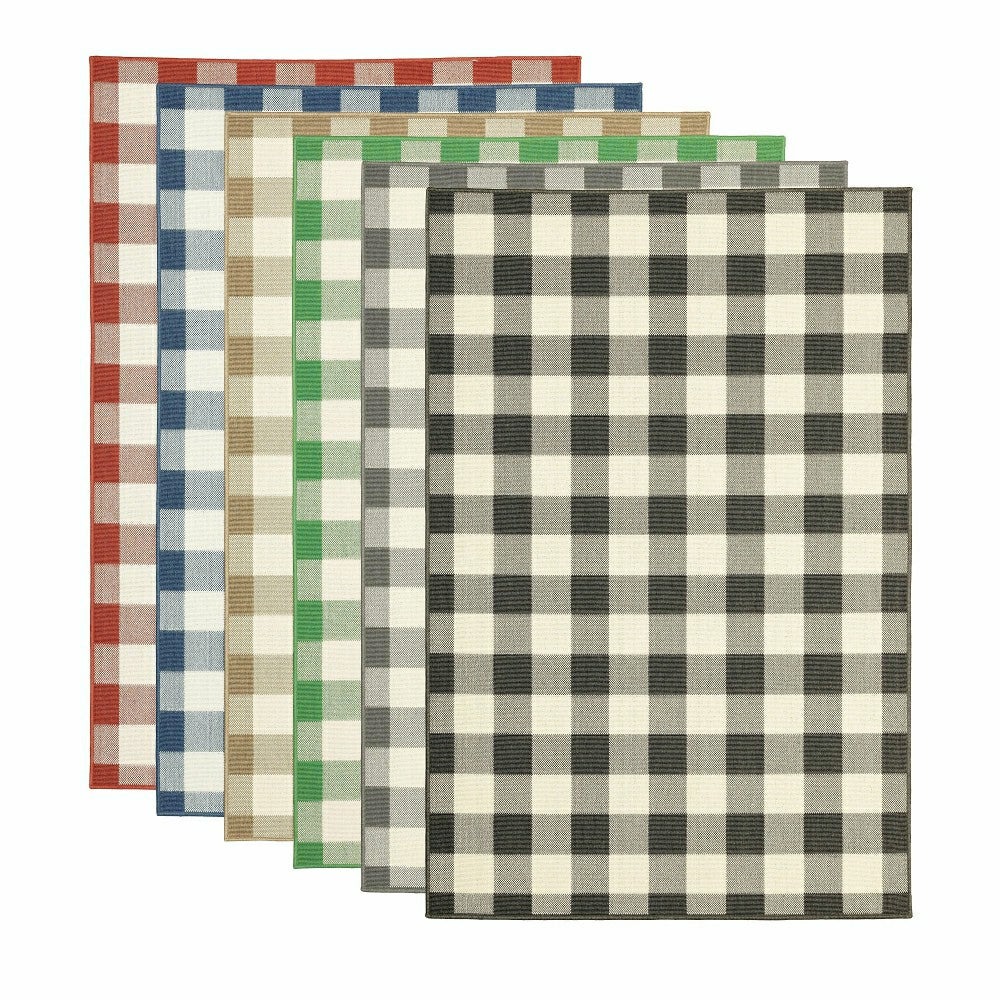 Buffalo Plaid Indoor and Outdoor Polypropylene Rug, 3'7" x 5'6" | Plow & Hearth