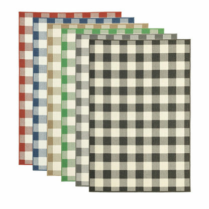Buffalo Plaid Indoor and Outdoor Polypropylene Rug, 3'7" x 5'6" | Plow & Hearth