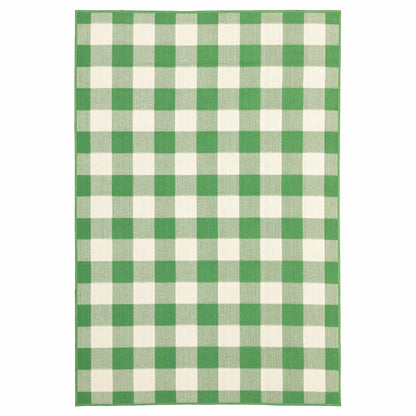 Buffalo Plaid Indoor and Outdoor Polypropylene Rug, 3'7" x 5'6" | Plow & Hearth