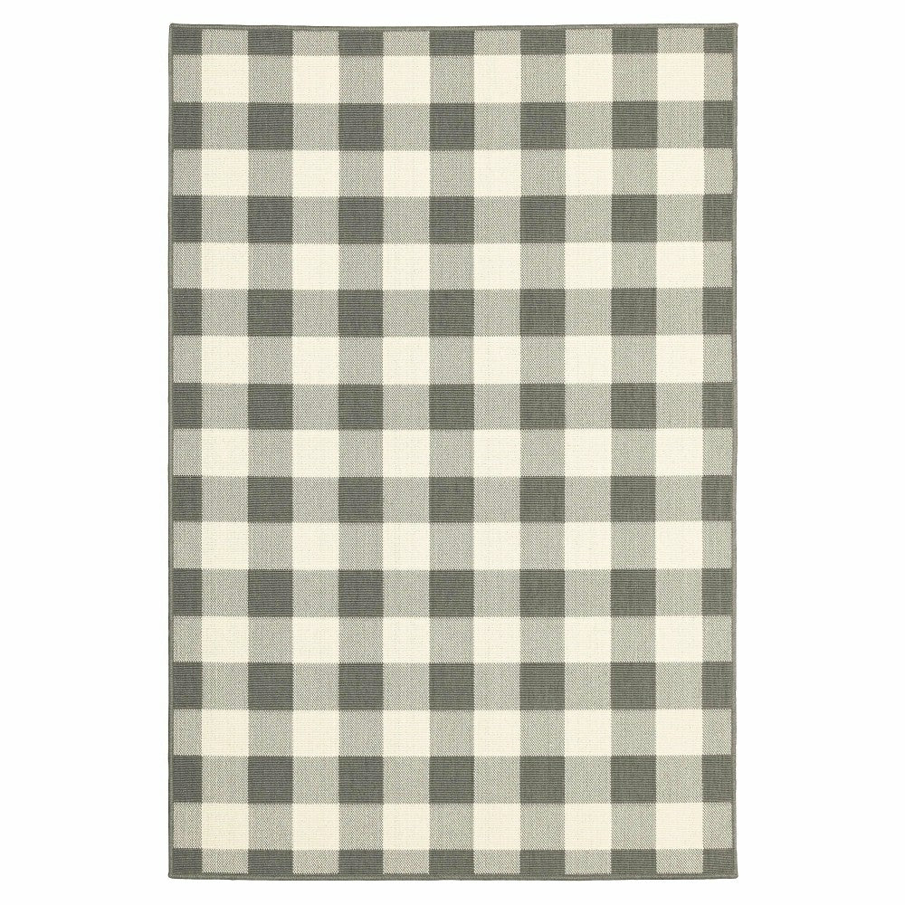 Buffalo Plaid Indoor and Outdoor Polypropylene Rug, 3'7" x 5'6" | Plow & Hearth