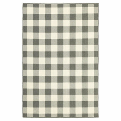 Buffalo Plaid Indoor and Outdoor Polypropylene Rug, 3'7" x 5'6" | Plow & Hearth