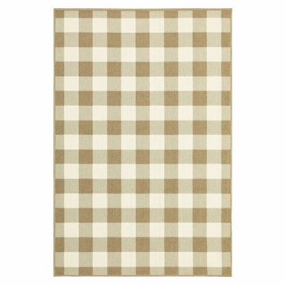 Buffalo Plaid Indoor and Outdoor Polypropylene Rug, 3'7" x 5'6" | Plow & Hearth