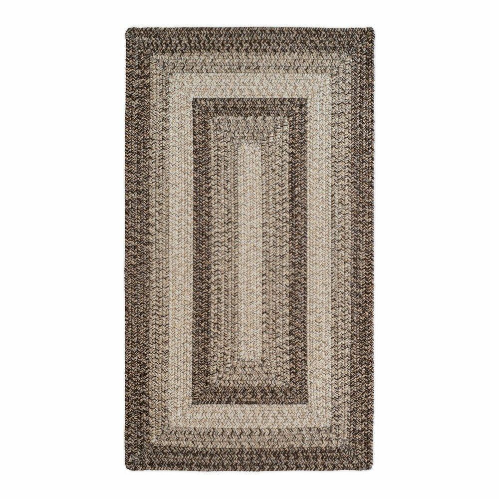 Indoor/Outdoor Rectangle Woodridge Braided Polypropylene Rug, 2' x 3' | Plow & Hearth