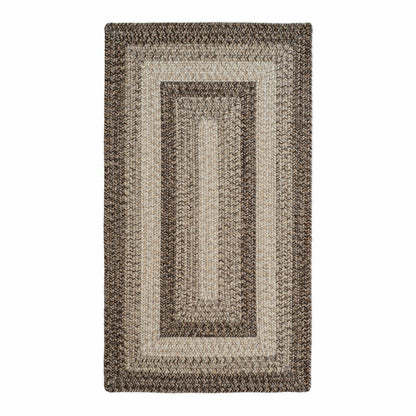 Indoor/Outdoor Rectangle Woodridge Braided Polypropylene Rug, 2' x 3' | Plow & Hearth