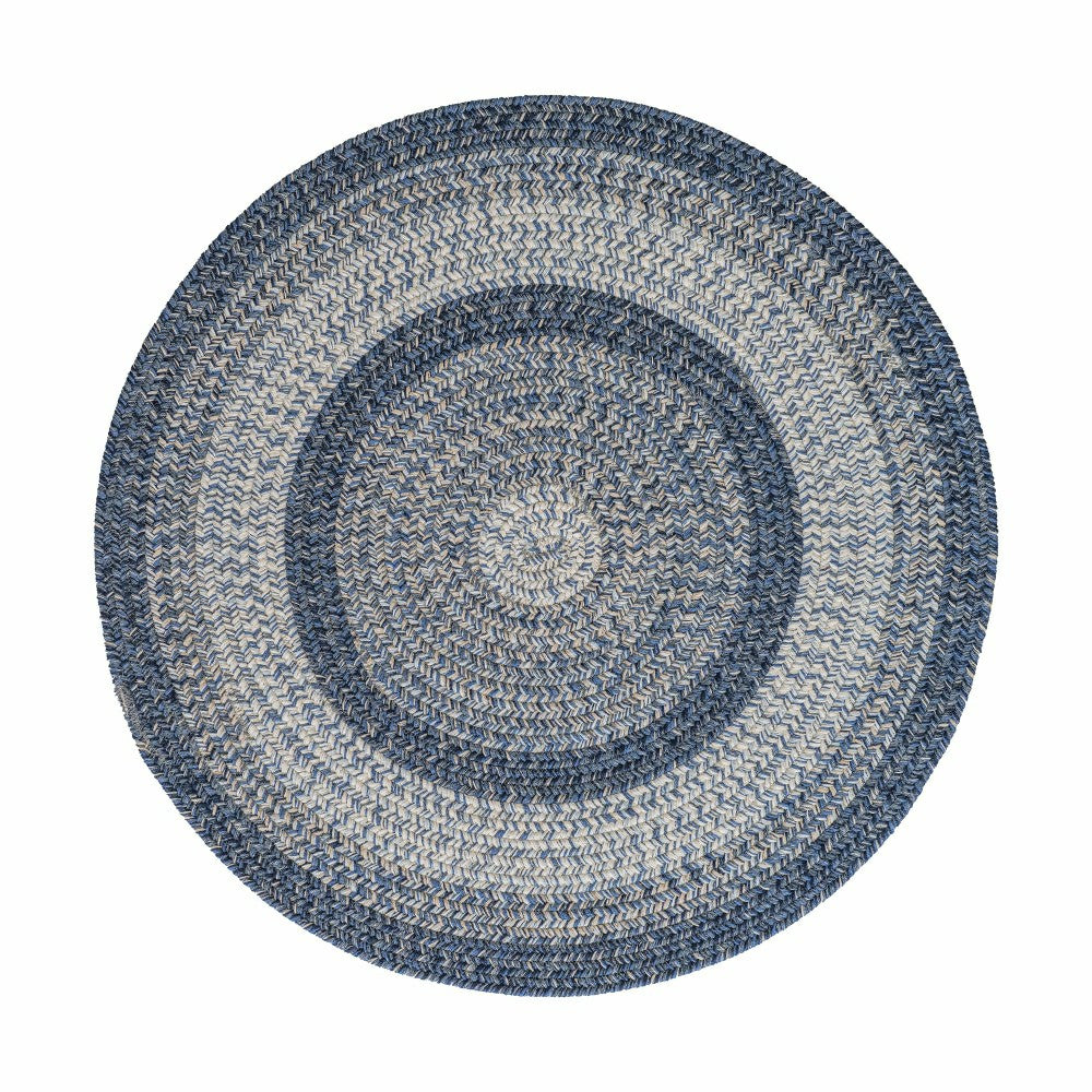 Indoor/Outdoor Oval Woodridge Braided Polypropylene Rug, 7'6" Round | Plow & Hearth