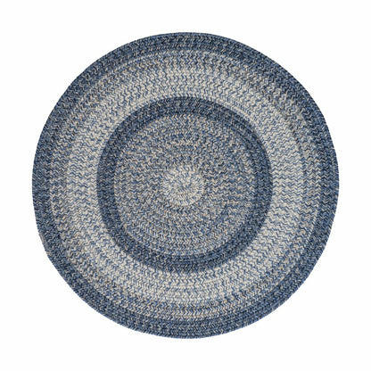 Indoor/Outdoor Oval Woodridge Braided Polypropylene Rug, 7'6" Round | Plow & Hearth