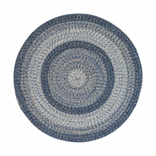 Indoor/Outdoor Oval Woodridge Braided Polypropylene Rug, 7'6" Round | Plow & Hearth