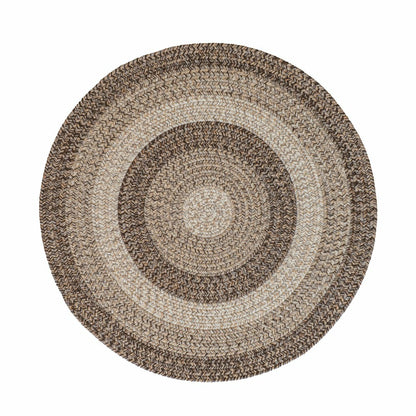 Indoor/Outdoor Oval Woodridge Braided Polypropylene Rug, 7'6" Round | Plow & Hearth