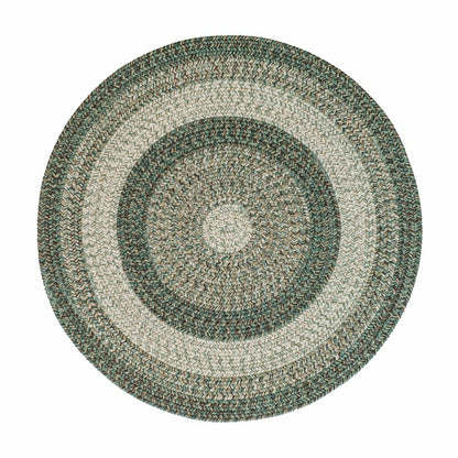 Indoor/Outdoor Oval Woodridge Braided Polypropylene Rug, 7'6" Round | Plow & Hearth