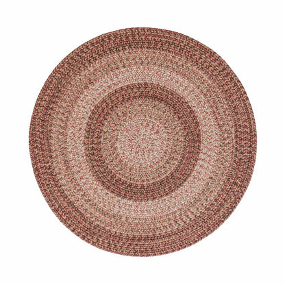 Indoor/Outdoor Oval Woodridge Braided Polypropylene Rug, 7'6" Round | Plow & Hearth