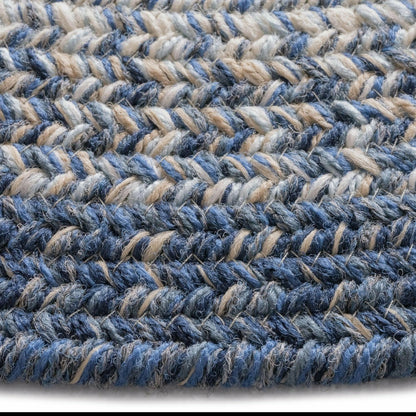Indoor/Outdoor Oval Woodridge Braided Polypropylene Rug, 7'6" Round | Plow & Hearth