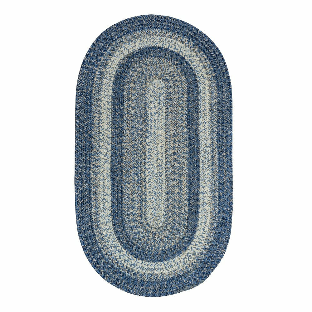 Indoor/Outdoor Oval Woodridge Braided Polypropylene Rug, 7' x 9' | Plow & Hearth