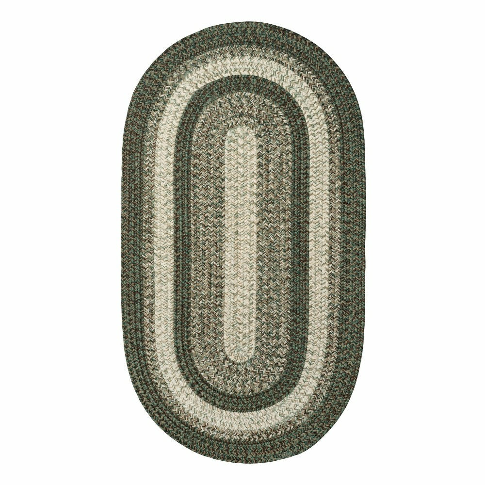 Indoor/Outdoor Oval Woodridge Braided Polypropylene Rug, 7' x 9' | Plow & Hearth