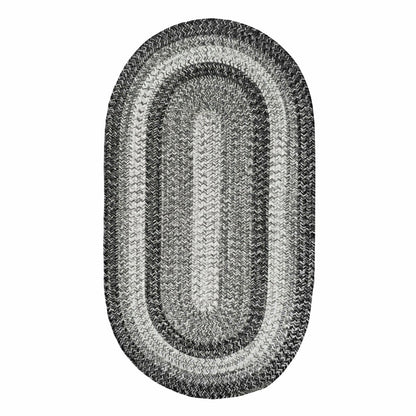 Indoor/Outdoor Oval Woodridge Braided Polypropylene Rug, 7' x 9' | Plow & Hearth
