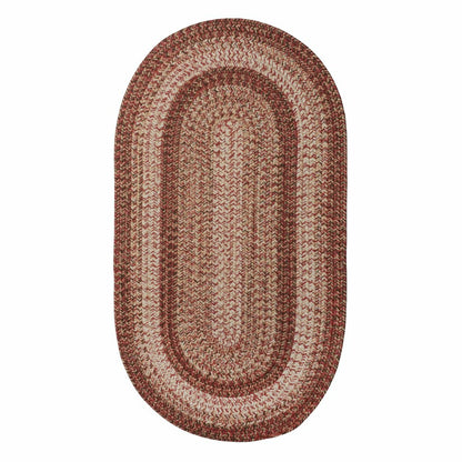 Indoor/Outdoor Oval Woodridge Braided Polypropylene Rug, 7' x 9' | Plow & Hearth