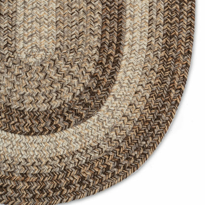 Indoor/Outdoor Oval Woodridge Braided Polypropylene Rug, 3' x 5' | Plow & Hearth