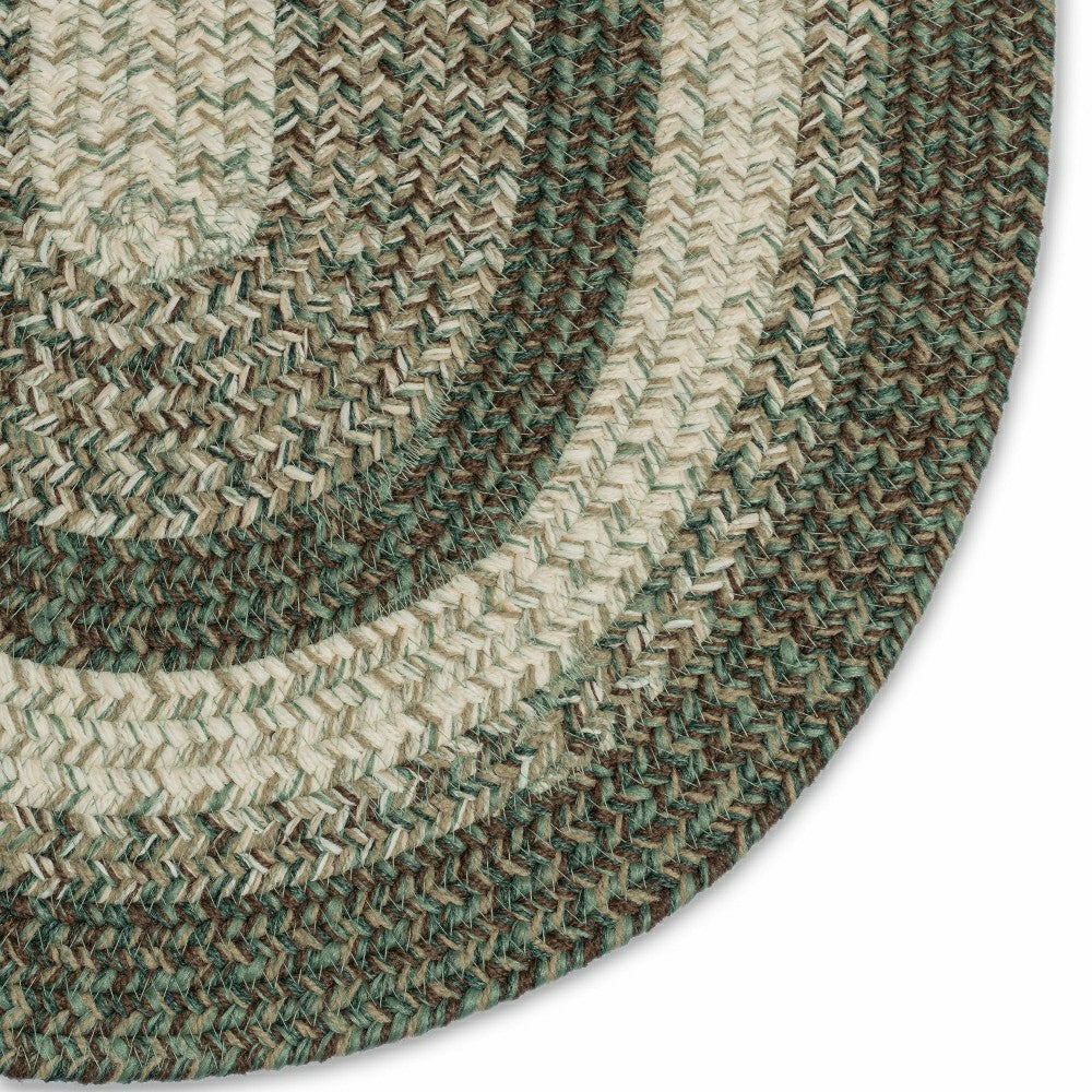 Indoor/Outdoor Oval Woodridge Braided Polypropylene Rug, 3' x 5' | Plow & Hearth
