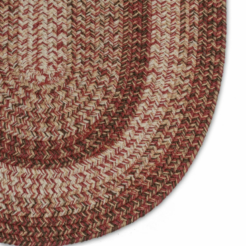 Indoor/Outdoor Oval Woodridge Braided Polypropylene Rug, 3' x 5' | Plow & Hearth