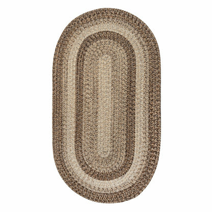 Indoor/Outdoor Oval Woodridge Braided Polypropylene Rug, 3' x 5' | Plow & Hearth