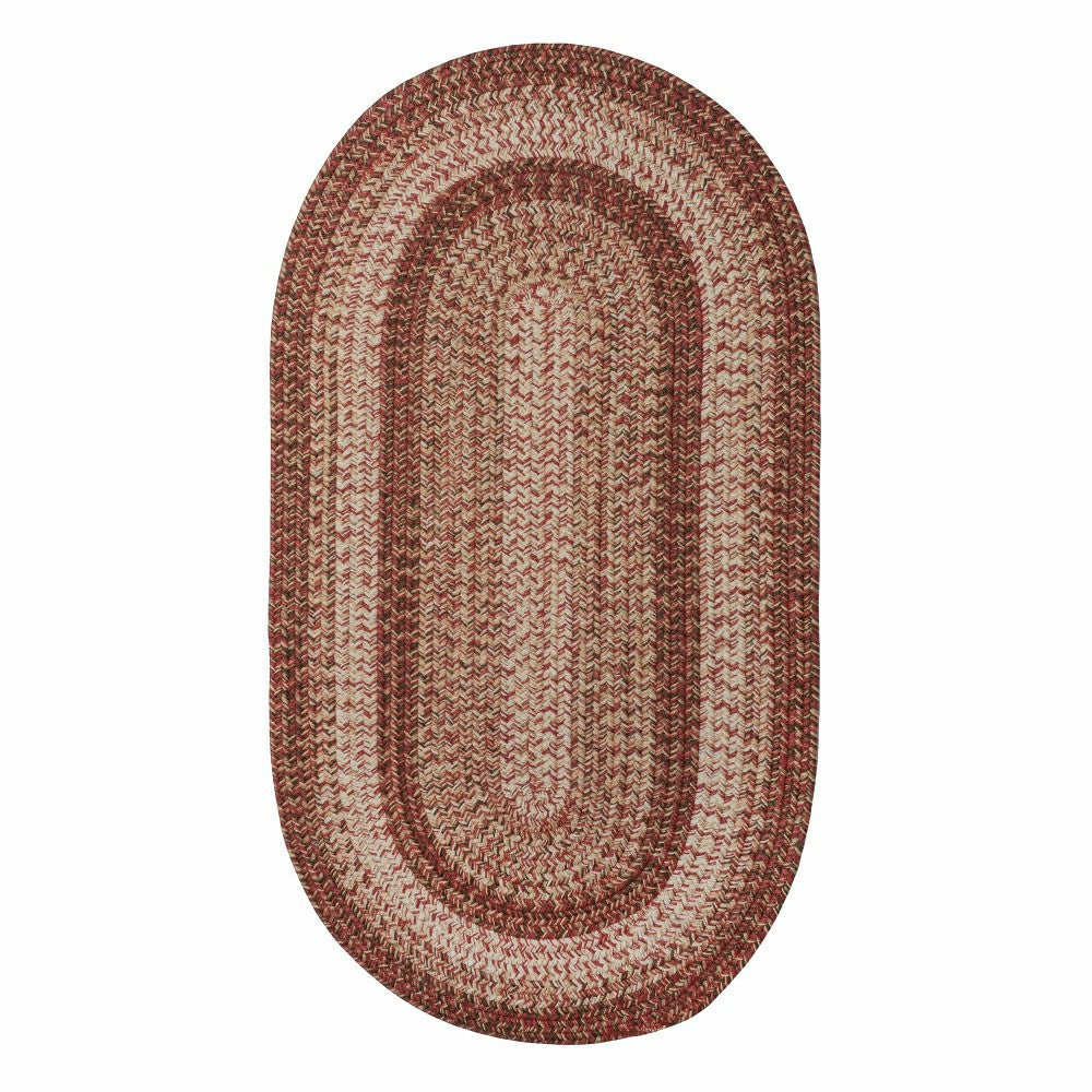 Indoor/Outdoor Oval Woodridge Braided Polypropylene Rug, 3' x 5' | Plow & Hearth