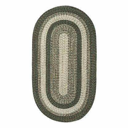 Indoor/Outdoor Oval Woodridge Braided Polypropylene Rug, 2' x 3' | Plow & Hearth