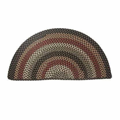 Braided Polypro Roanoke Half Round Rug , 2' x 4' | Plow & Hearth