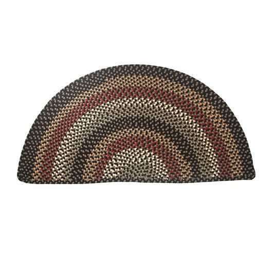 Braided Polypro Roanoke Half Round Rug , 2' x 4' | Plow & Hearth