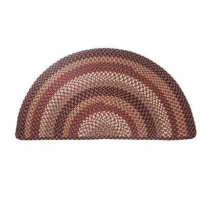 Braided Polypro Roanoke Half Round Rug , 2' x 4' | Plow & Hearth