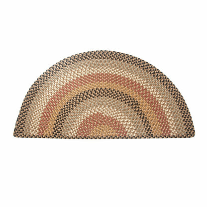 Braided Polypro Roanoke Half Round Rug , 2' x 4' | Plow & Hearth
